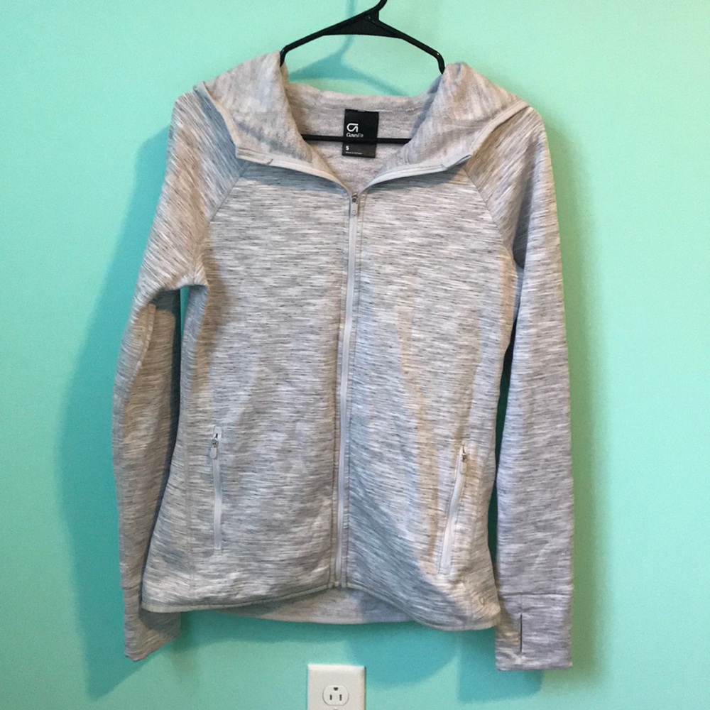 Light grey GapFit full zip sweatshirt